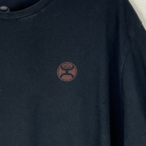 Hooey T-shirt Mens Black Short Sleeve Cotton Size 2XL Preowned - Picture 3 of 5
